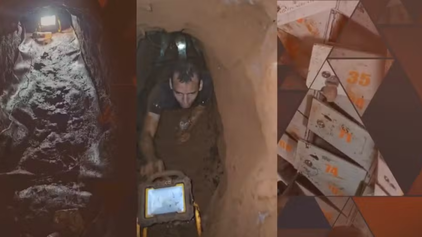 Bandidos construíram em 1 ano túnel de 180 metros para roubar cofre