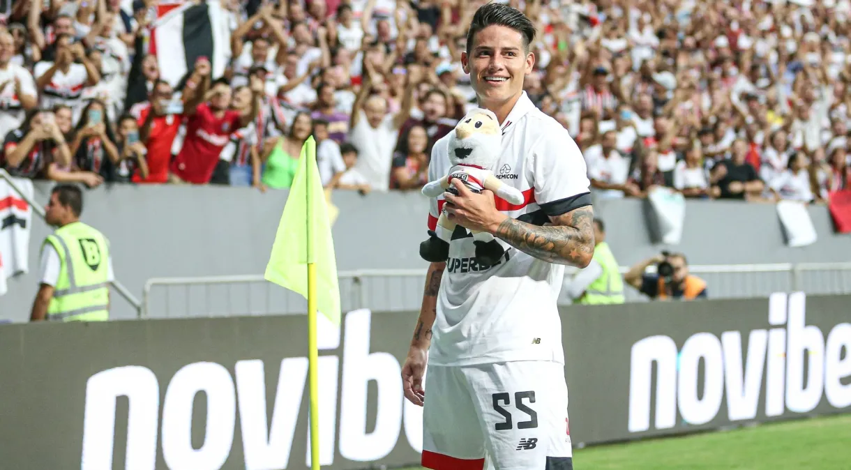 James Rodríguez brilha no São Paulo e mira Copa América