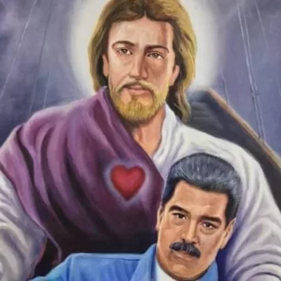 Maduro publica foto de quadro com Jesus