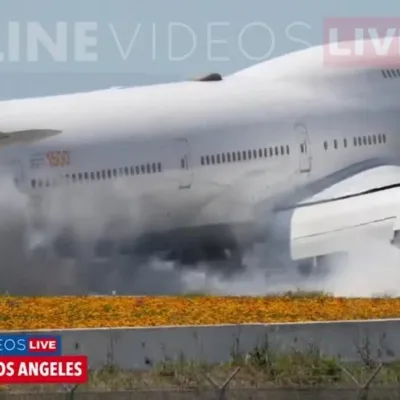 Transmissão ao vivo flagra momento em que avião faz pouso forçado nos EUA