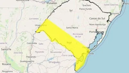 Alerta máximo de tempestades para o sul do Brasil