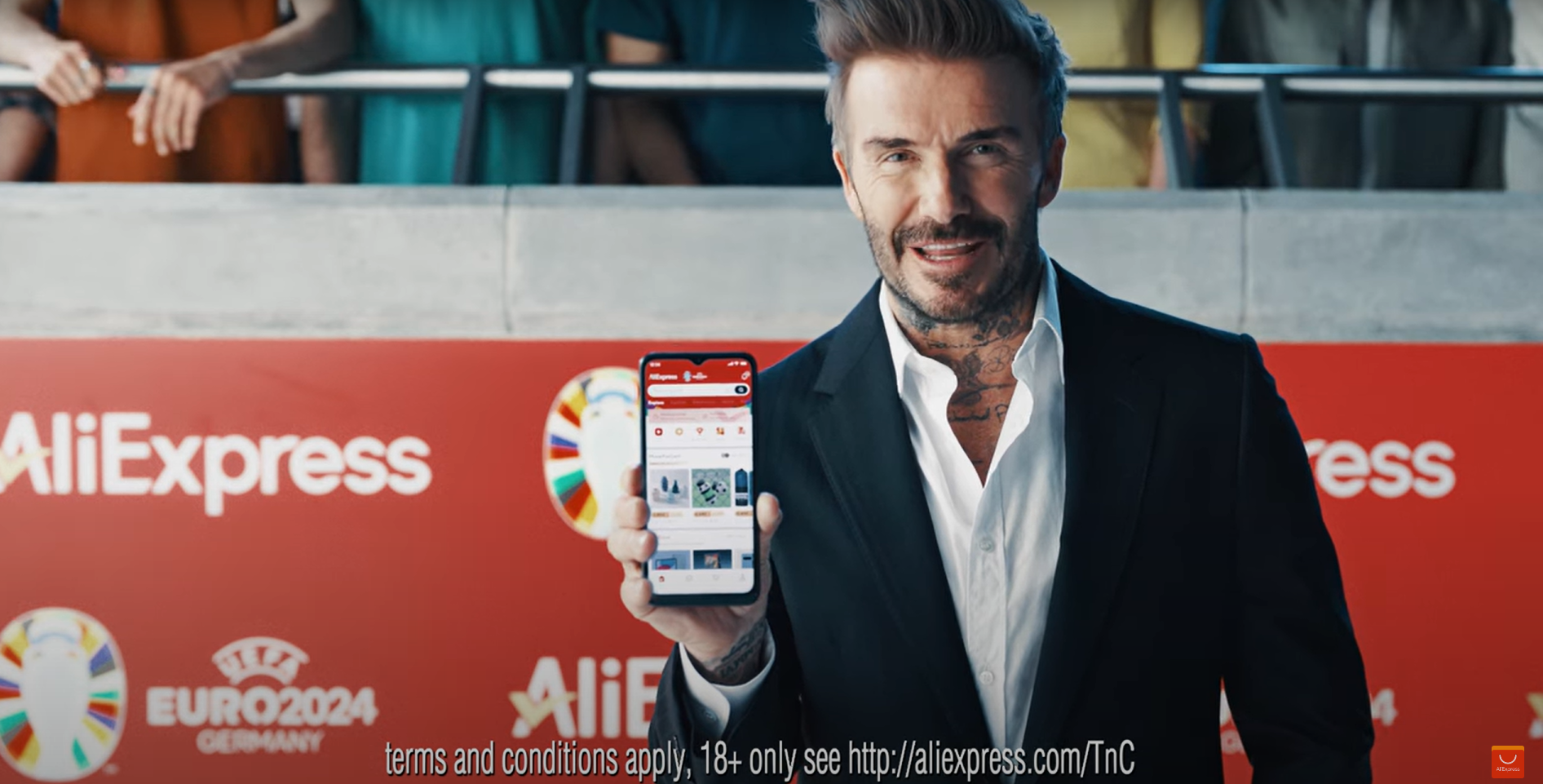 Alibaba recruta Beckham para bombar vendas internacionais e aposta na Euro 2024