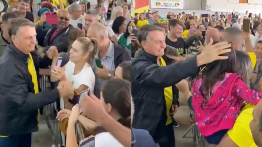 Bolsonaro é recebido por apoiadores em Rio Claro (SP); assista