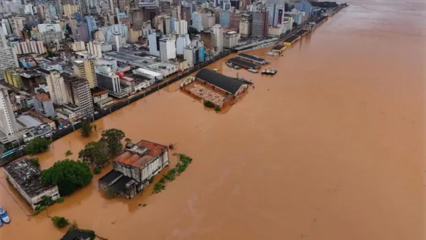 Rio Guaíba, no RS, chega ao nível mais baixo da semana; veja gráfico