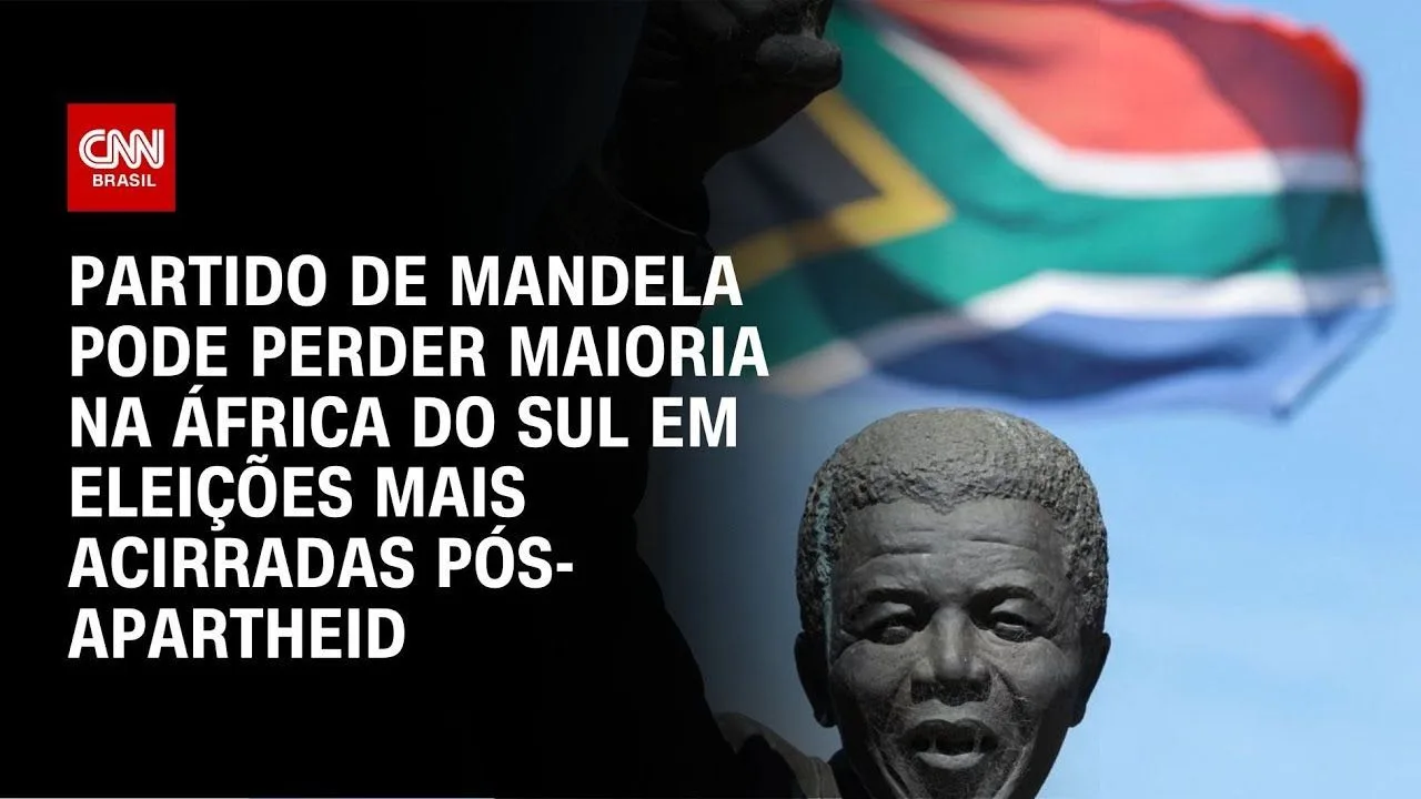Eleições na África do Sul: pesquisa Atlas indica que partido de Mandela perderá maioria após 30 anos