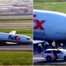 Vídeo: pilotos saem pela janela da cabine após pouso sem rodas em Istambul