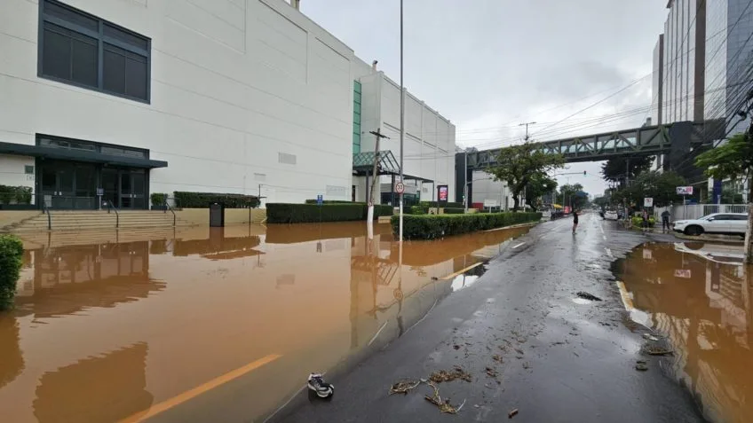 Animais morrem após inundação em loja de shopping de Porto Alegre