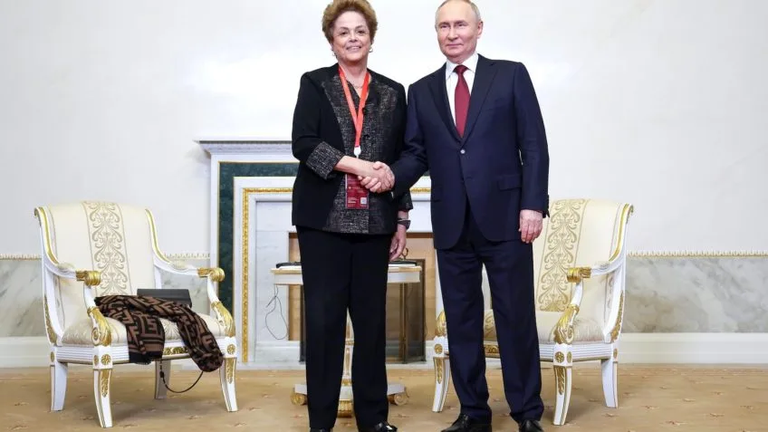 Dilma Rousseff se encontra com Vladimir Putin em São Petersburgo