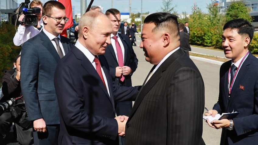 Putin promete apoiar a Coreia do Norte contra os EUA