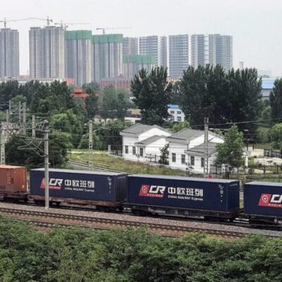 Trens de carga China-Europa registram volume recorde em maio